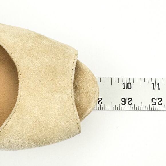 Steve Madden Jillyy Tan Suede Chuncky Extreme High Heel Platfrom Sandals Sz 10M - Picture 9 of 16